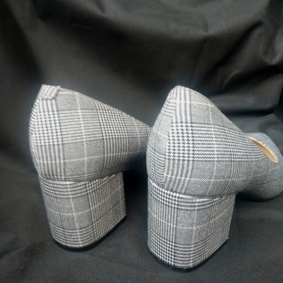 Nine West Grey Houndstooth Block Heel 10 - Picture 5 of 6